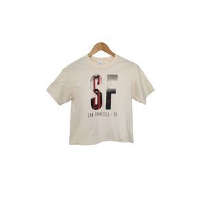 Cropped Cotton Tee San Francisco Small